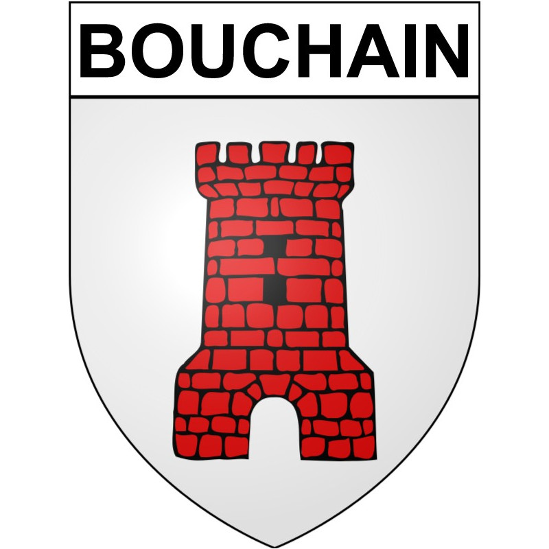 Bouchain Sticker wappen, gelsenkirchen, augsburg, klebender aufkleber