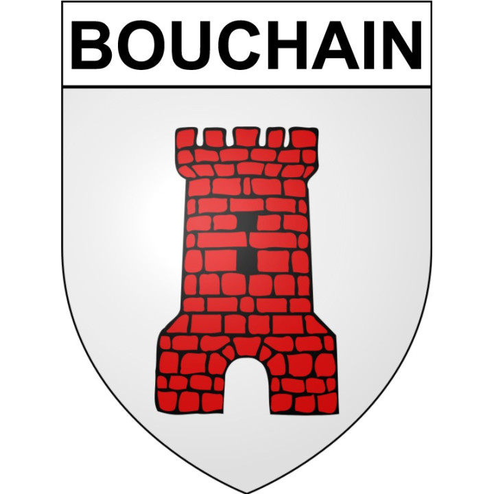 Bouchain 59 ville Stickers blason autocollant adhésif