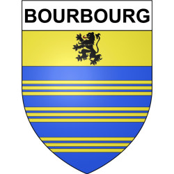 Bourbourg Sticker wappen, gelsenkirchen, augsburg, klebender aufkleber