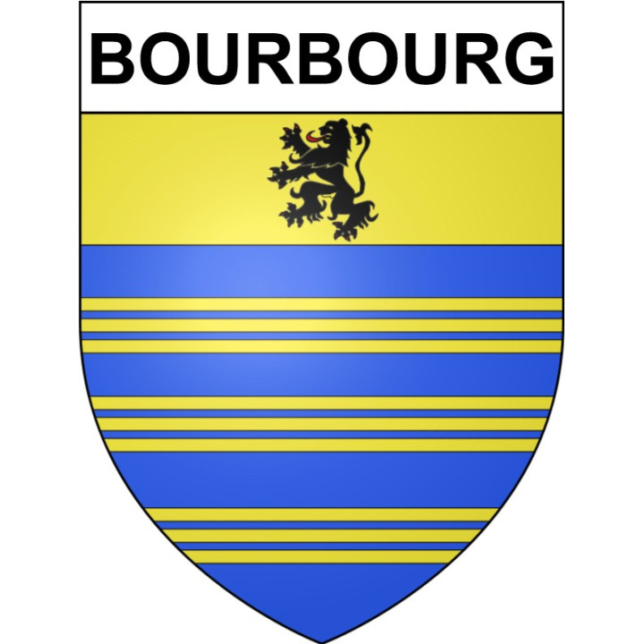 Bourbourg Sticker wappen, gelsenkirchen, augsburg, klebender aufkleber