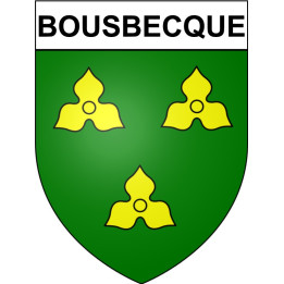 Stickers coat of arms Bousbecque adhesive sticker