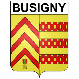 Busigny Sticker wappen, gelsenkirchen, augsburg, klebender aufkleber