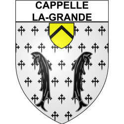 Cappelle-la-Grande Sticker wappen, gelsenkirchen, augsburg, klebender aufkleber