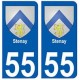 55 Stenay blason autocollant plaque stickers ville