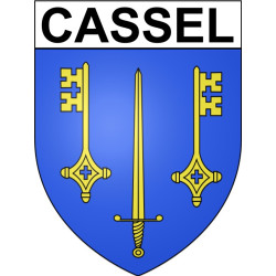 Cassel Sticker wappen, gelsenkirchen, augsburg, klebender aufkleber