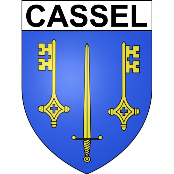 Cassel 59 ville Stickers blason autocollant adhésif