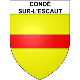 Stickers coat of arms Condé-sur-l'Escaut adhesive sticker