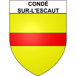 Condé-sur-l'Escaut Sticker wappen, gelsenkirchen, augsburg, klebender aufkleber