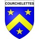 Stickers coat of arms Courchelettes adhesive sticker