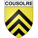 Cousolre Sticker wappen, gelsenkirchen, augsburg, klebender aufkleber