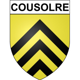 Cousolre Sticker wappen, gelsenkirchen, augsburg, klebender aufkleber