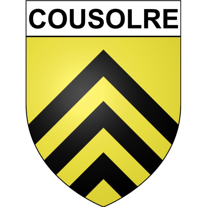 Stickers coat of arms Cousolre adhesive sticker