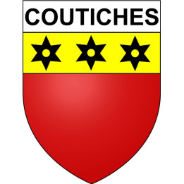 Stickers coat of arms Coutiches adhesive sticker