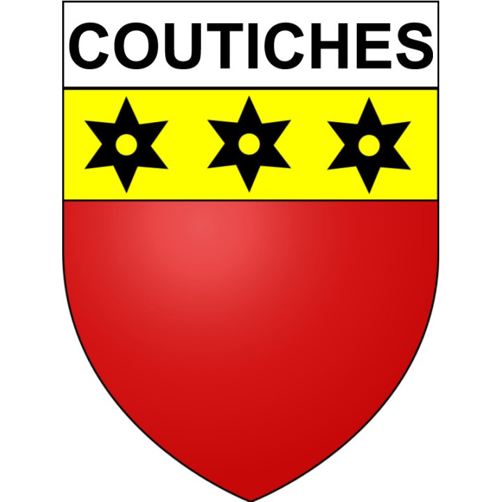 Coutiches Sticker wappen, gelsenkirchen, augsburg, klebender aufkleber