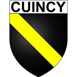 Stickers coat of arms Cuincy adhesive sticker