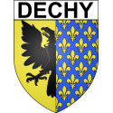 Dechy Sticker wappen, gelsenkirchen, augsburg, klebender aufkleber