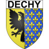 Dechy 59 ville Stickers blason autocollant adhésif