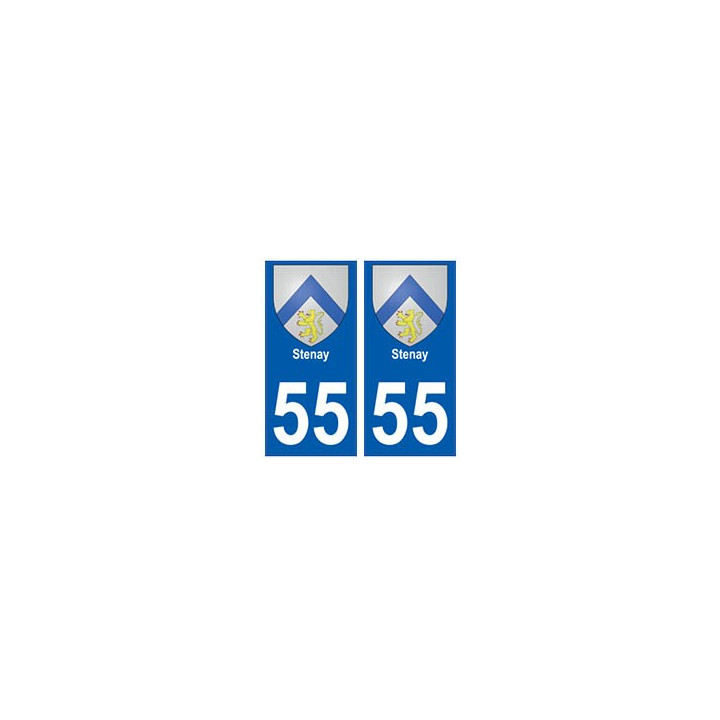 55 Stenay blason autocollant plaque stickers ville