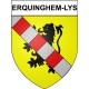 Erquinghem-Lys 59 ville Stickers blason autocollant adhésif