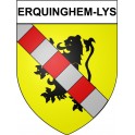 Stickers coat of arms Erquinghem-Lys adhesive sticker