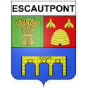 Escautpont Sticker wappen, gelsenkirchen, augsburg, klebender aufkleber