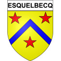Adesivi stemma Esquelbecq adesivo