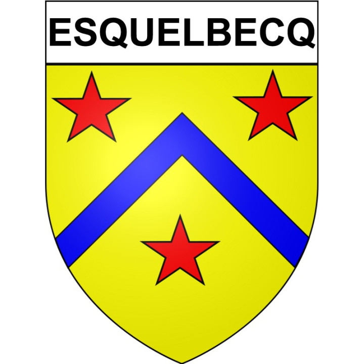 Esquelbecq 59 ville Stickers blason autocollant adhésif