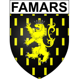 Famars Sticker wappen, gelsenkirchen, augsburg, klebender aufkleber