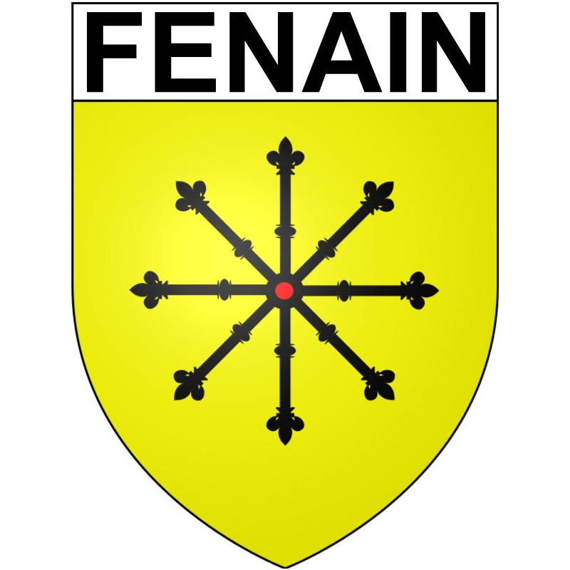 Fenain Sticker wappen, gelsenkirchen, augsburg, klebender aufkleber