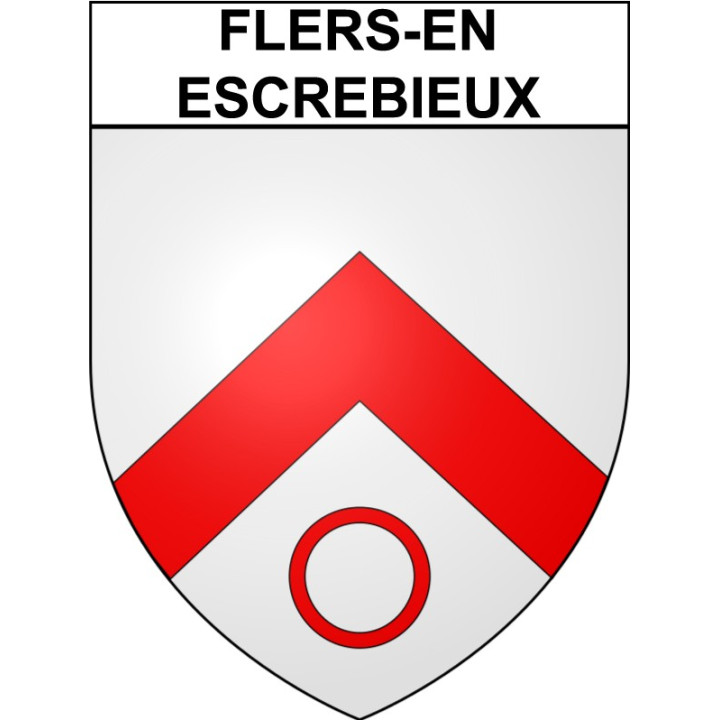 Flers-en-Escrebieux 59 ville Stickers blason autocollant adhésif