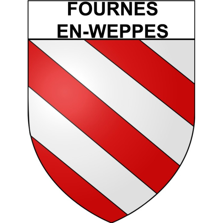 Fournes-en-Weppes 59 ville Stickers blason autocollant adhésif