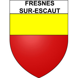 Fresnes-sur-Escaut Sticker wappen, gelsenkirchen, augsburg, klebender aufkleber