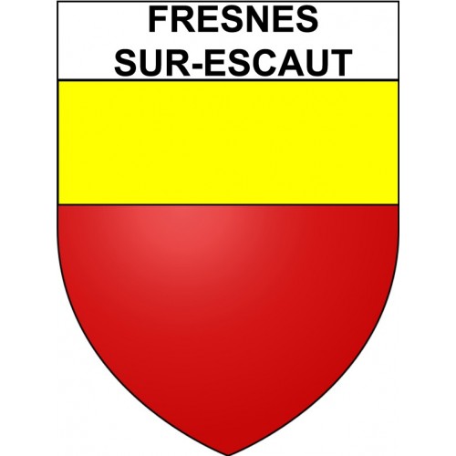 Stickers coat of arms Fresnes-sur-Escaut adhesive sticker