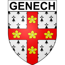 Genech Sticker wappen, gelsenkirchen, augsburg, klebender aufkleber