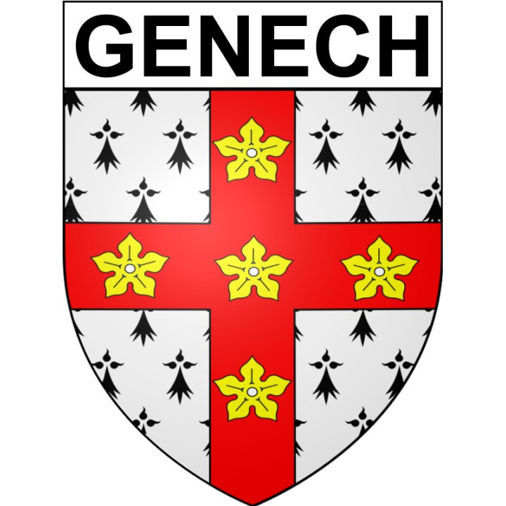 Genech Sticker wappen, gelsenkirchen, augsburg, klebender aufkleber