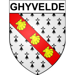 Ghyvelde Sticker wappen, gelsenkirchen, augsburg, klebender aufkleber