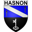 Hasnon Sticker wappen, gelsenkirchen, augsburg, klebender aufkleber