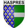 Pegatinas escudo de armas de Haspres adhesivo de la etiqueta engomada