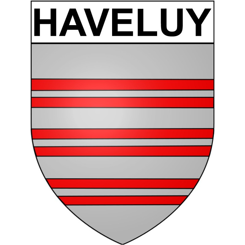 Haveluy Sticker wappen, gelsenkirchen, augsburg, klebender aufkleber