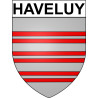 Haveluy 59 ville Stickers blason autocollant adhésif