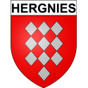 Hergnies Sticker wappen, gelsenkirchen, augsburg, klebender aufkleber