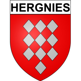 Stickers coat of arms Hergnies adhesive sticker