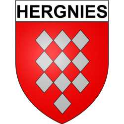 Hergnies Sticker wappen, gelsenkirchen, augsburg, klebender aufkleber