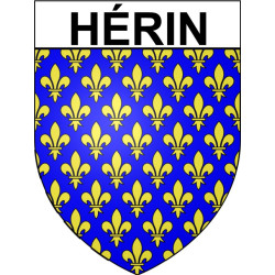 Hérin Sticker wappen, gelsenkirchen, augsburg, klebender aufkleber