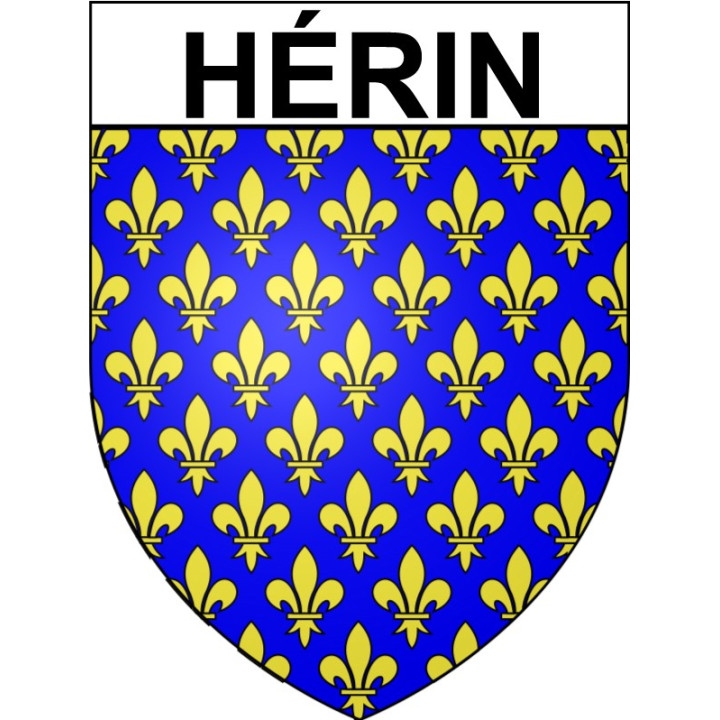 Stickers coat of arms Hérin adhesive sticker
