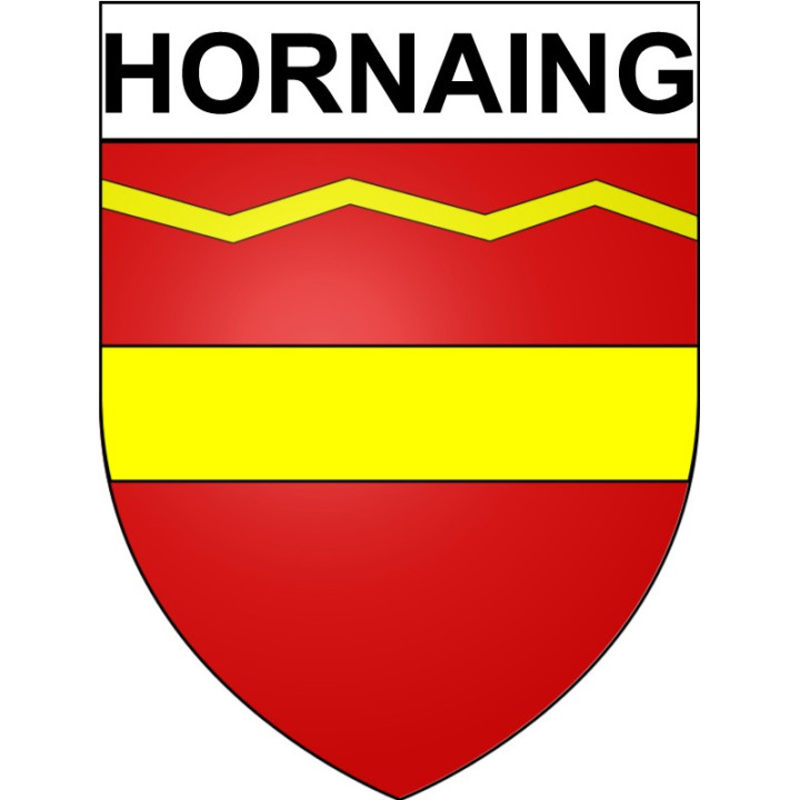 Hornaing 59 ville Stickers blason autocollant adhésif