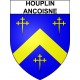 Houplin-Ancoisne Sticker wappen, gelsenkirchen, augsburg, klebender aufkleber