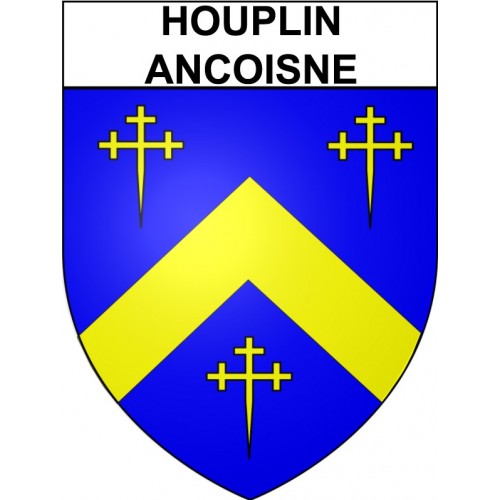Stickers coat of arms Houplin-Ancoisne adhesive sticker