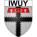 Iwuy 59 ville Stickers blason autocollant adhésif