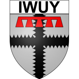 Iwuy 59 ville Stickers blason autocollant adhésif
